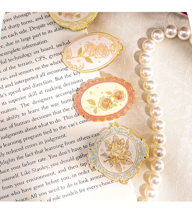 Vintage Metal Bookmark Clip Durable Page Marker Reading Essential Stationery - Image 1