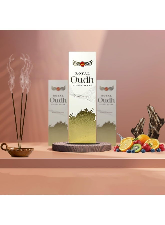 Sree Vani SreeVani Royal Silani Oudh Masala Incense Sticks - 50g Premium Natural Blend of Masala Oudh | Pack of 6 - Image 2