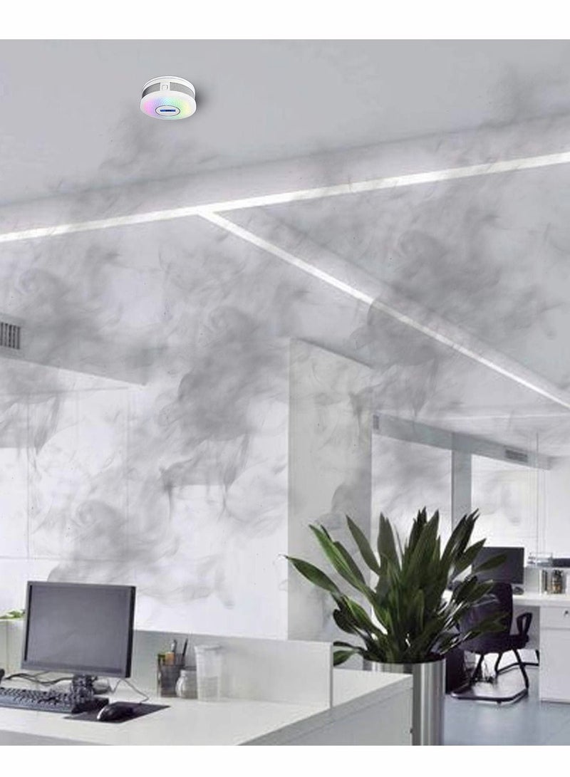 Combination and Carbon Monoxide Alarm Detector, Dual Sensor CO Detector Battery Powered with LCD Display Sound Warning for Home,School,Office - Image 4