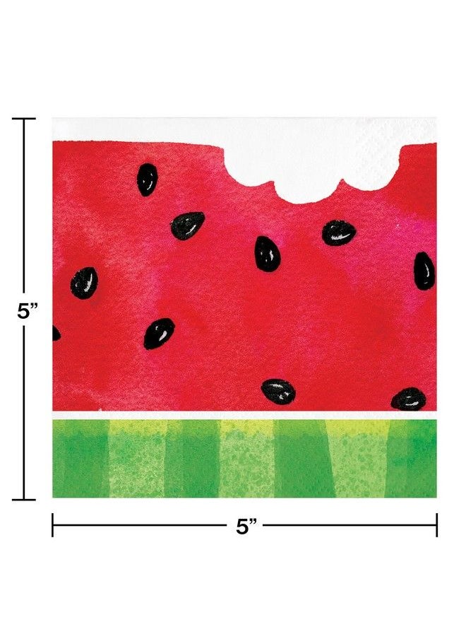 CREATIVE CONVERTING Watermelon Party Fruit Birthday First One In A Melon Party Supplies (49 Piece)  - Image 4