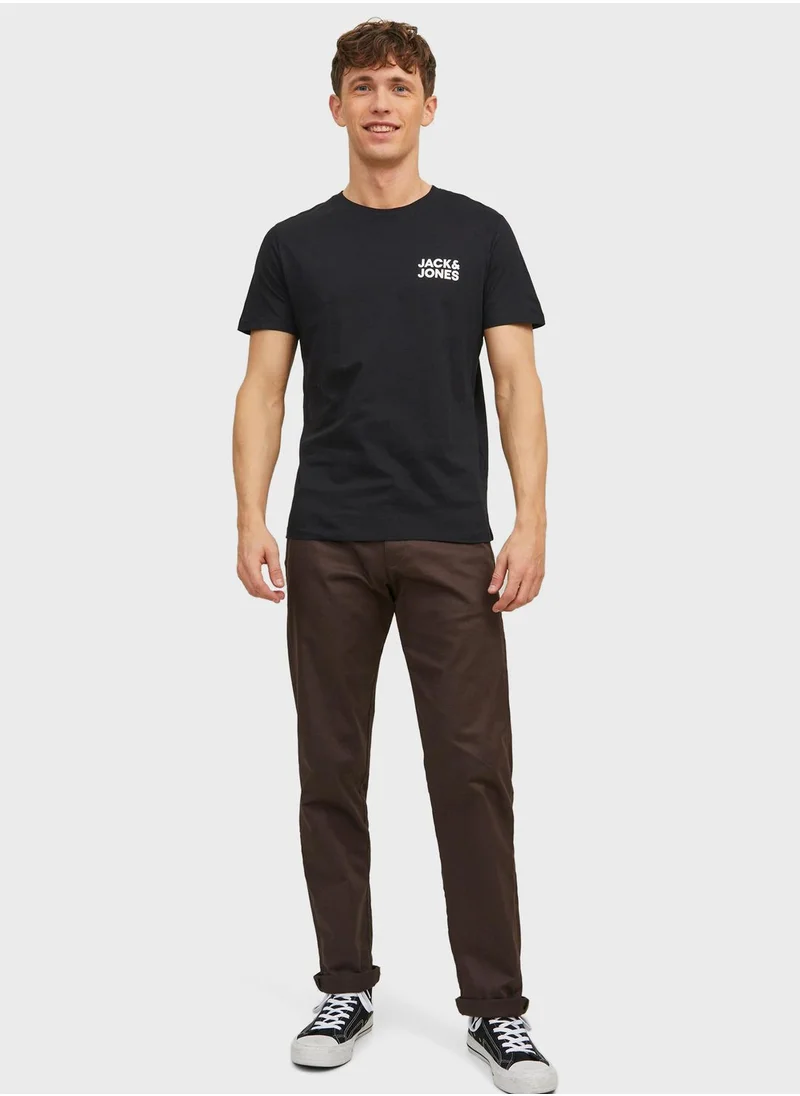 JACK & JONES Logo Crew Neck T-Shirt