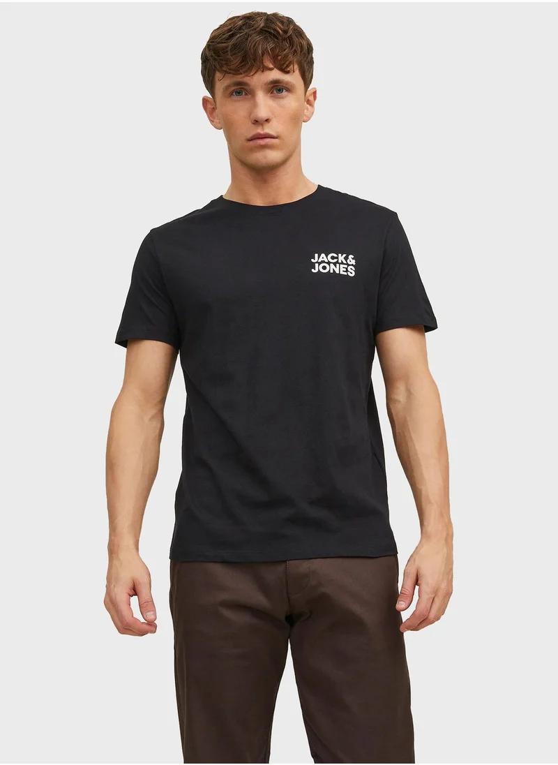 JACK & JONES Logo Crew Neck T-Shirt