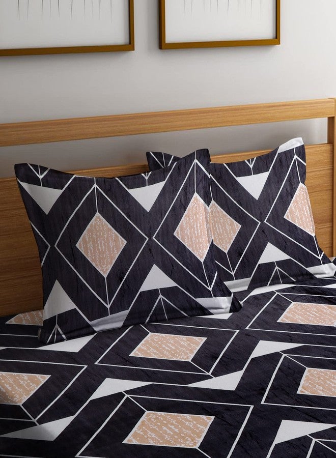 RD TREND 190 GSM Flannel Warm Elastic Fitted bedsheets for Winter King Size(78X72X8 Inch) with 2 Pillow Covers Size 18x28 Inches, (Coffee) - Image 3