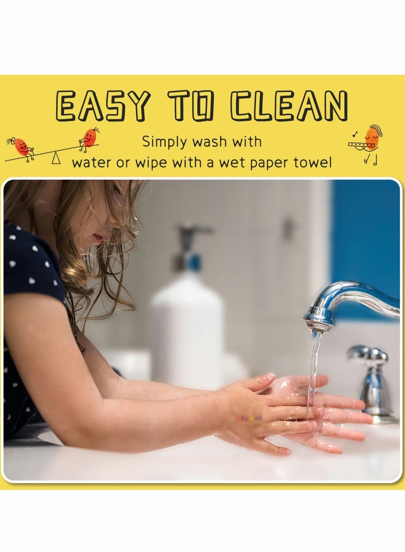 Barakah Finger Painting Kit, 12 Pattern Stamps 25 Color Printing Pads Washable Colors Finger Painting Easy to clean Non-toxic Children's Painting Toys - Image 4