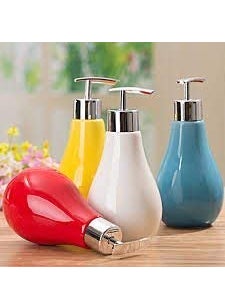 Skywalk Ceramic Liquid Soap Dispenser (1 Pc)  - Image 2