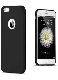 جراب سيليكون ناعم من مادة TPU لهاتف Iphone 6 6S باللون الأسود
