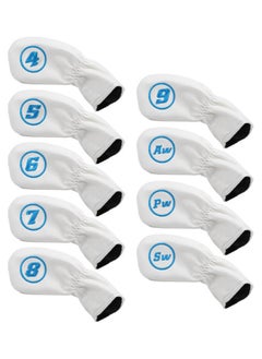 NIBEMINENT 9-Piece Golf Iron Head Cover Set 21.0 x 16.0 4.0cm  - Image 1