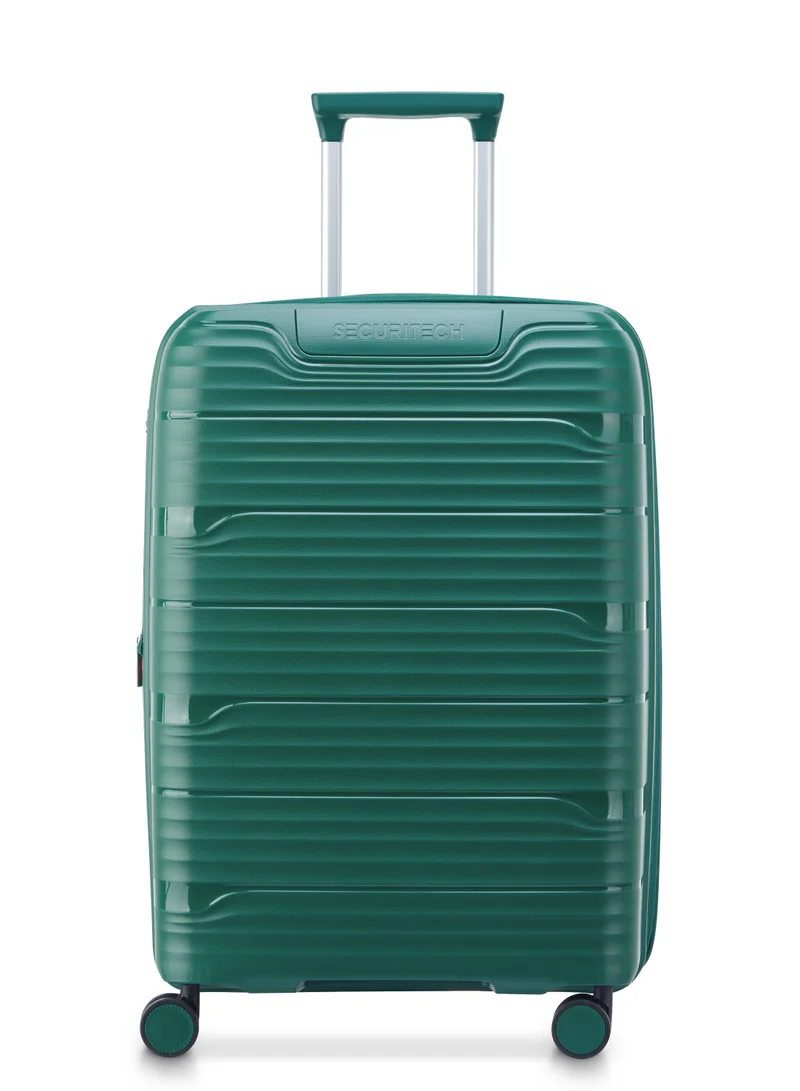 Delsey Securitech Dune By Delsey Expendable Double wheel trolley luggage bag 82cm Green Large