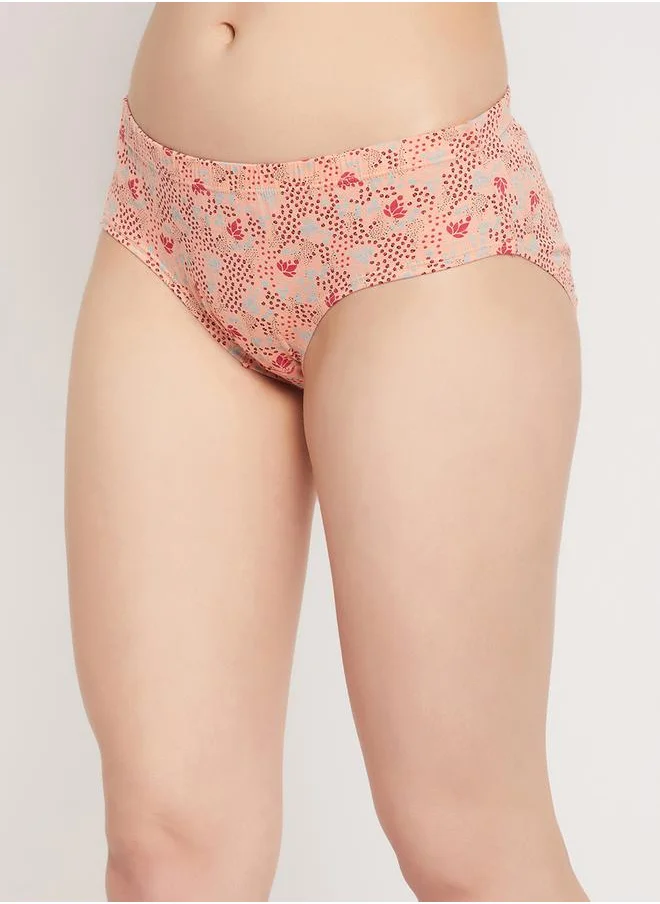 Clovia Multicolor Pack of 3 Mid Waist Floral Printed Hipster Briefs by Styli