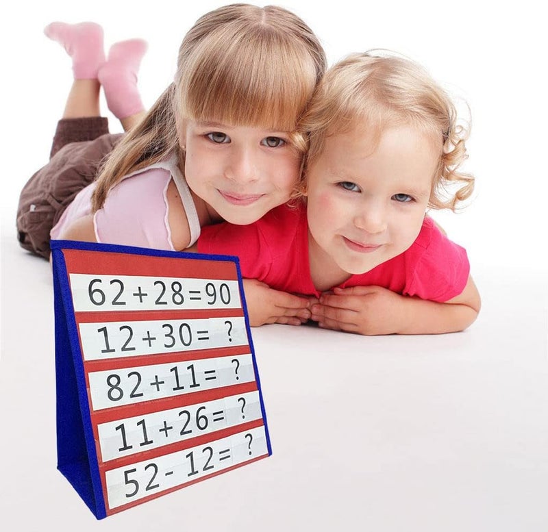 klarakoTabletop Desktop Pocket Chart SelfklarakoStanding Double Sided for Accs - Image 3