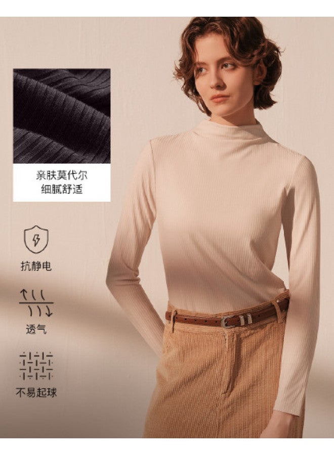 ubras Women'S Mock Neck Base Layer Top, Wearable Alone Or As Innerwear, Autumn Turtleneck Shirt - Image 1