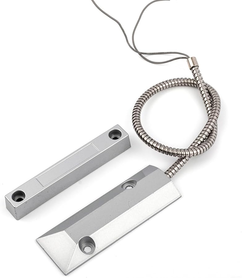 Normally Closed Magnetic Reed Switch Garage Door Alarm Sensor Zinc Alloy Housing - Image 1