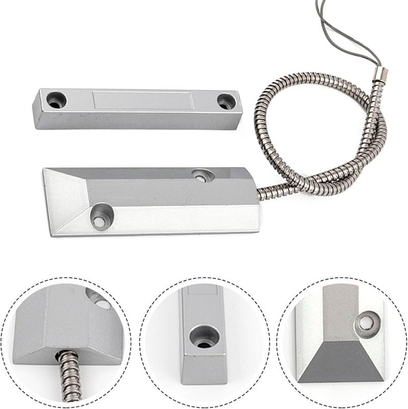 Normally Closed Magnetic Reed Switch Garage Door Alarm Sensor Zinc Alloy Housing - Image 4