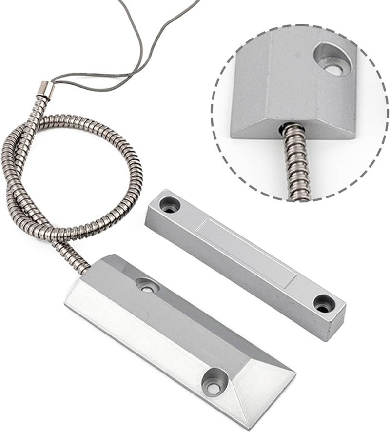 Normally Closed Magnetic Reed Switch Garage Door Alarm Sensor Zinc Alloy Housing - Image 5
