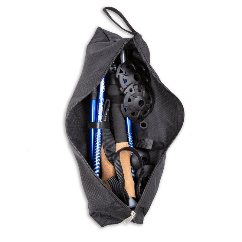 Cascade Mountain Tech Trekking Poles Blue Cork - Image 5