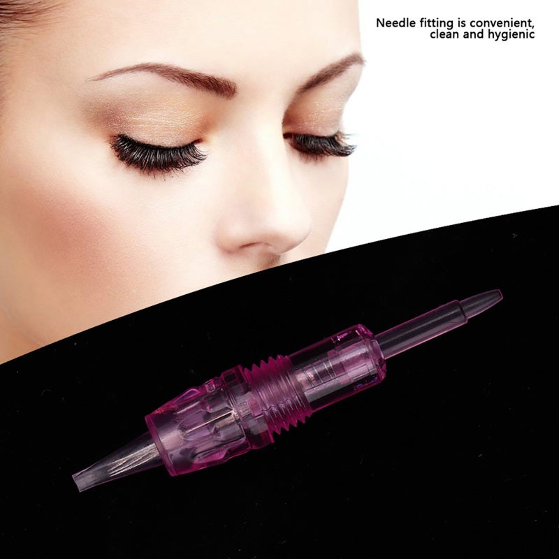 Microblading Needle: Pink Screw-Top 5-Pin Row, Disposable Single-Use, Sharp Flexible Pin - Stainless Steel Build, Standard Size for Tattoo Artists & Beauty Salons for Eyebrow Lip Eyeliner Tattoo Proce - Image 5