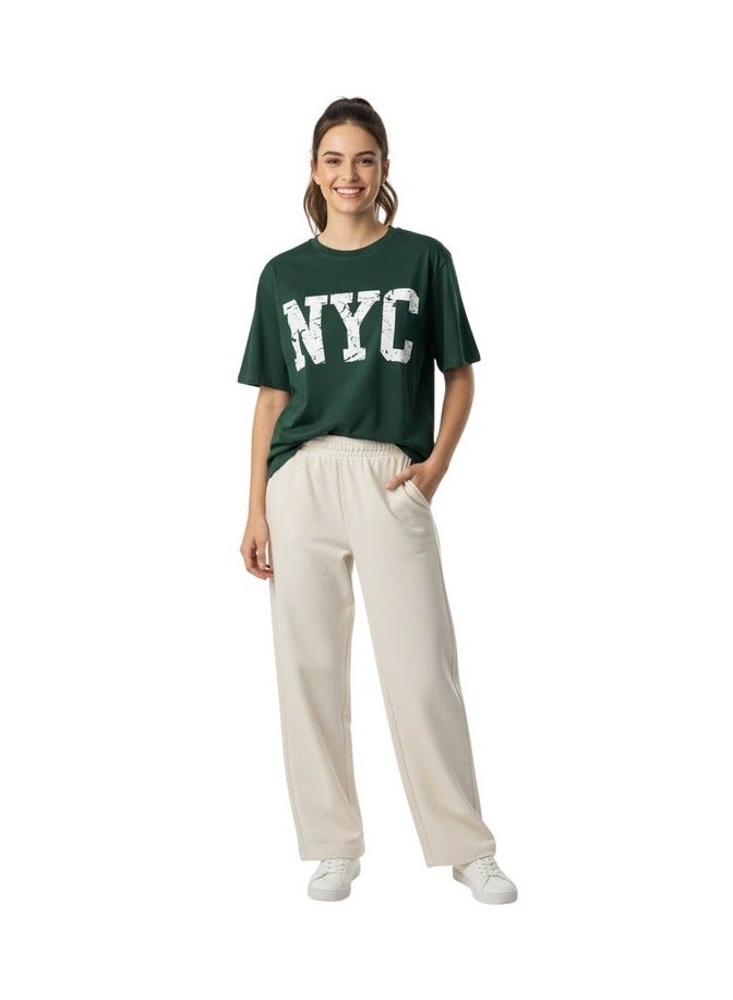Mosca Women's Wear NYC Printed Short Sleeve Cotton T-Shirt - Image 1
