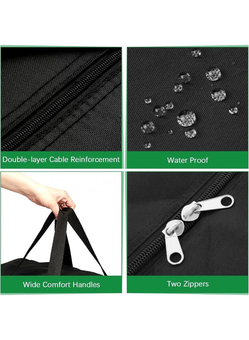 Eworld 180L Extra Large Moving Bag with Strong Zippers & Handles | Heavy-Duty Storage Tote for Clothes, Bedding & Travel | Foldable, Waterproof Organizer for Moving and Space Saving | Pack of 2 - Image 4