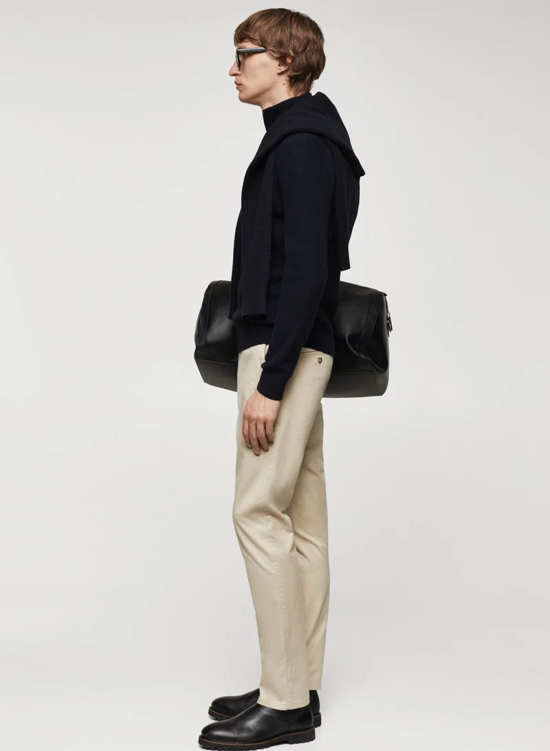 Mango Man  Casual Straight Fit Pants for Men | Best Price UAE