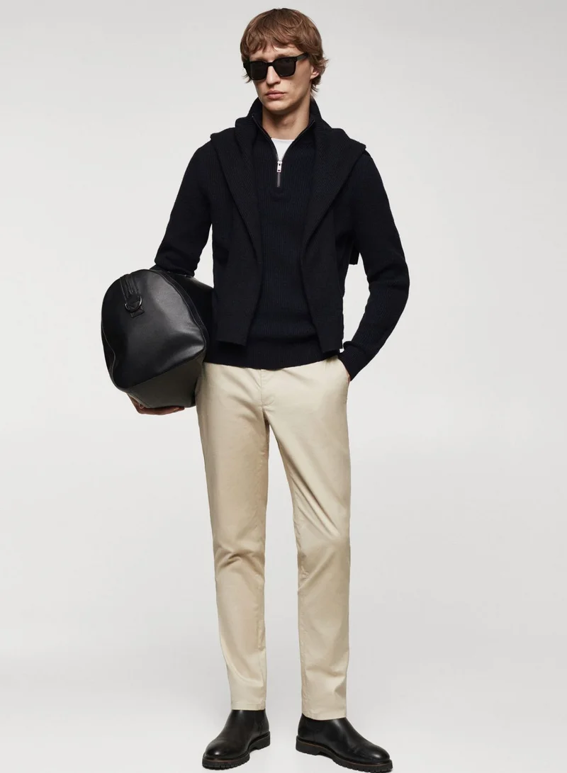Mango Man  Casual Straight Fit Pants for Men | Best Price UAE