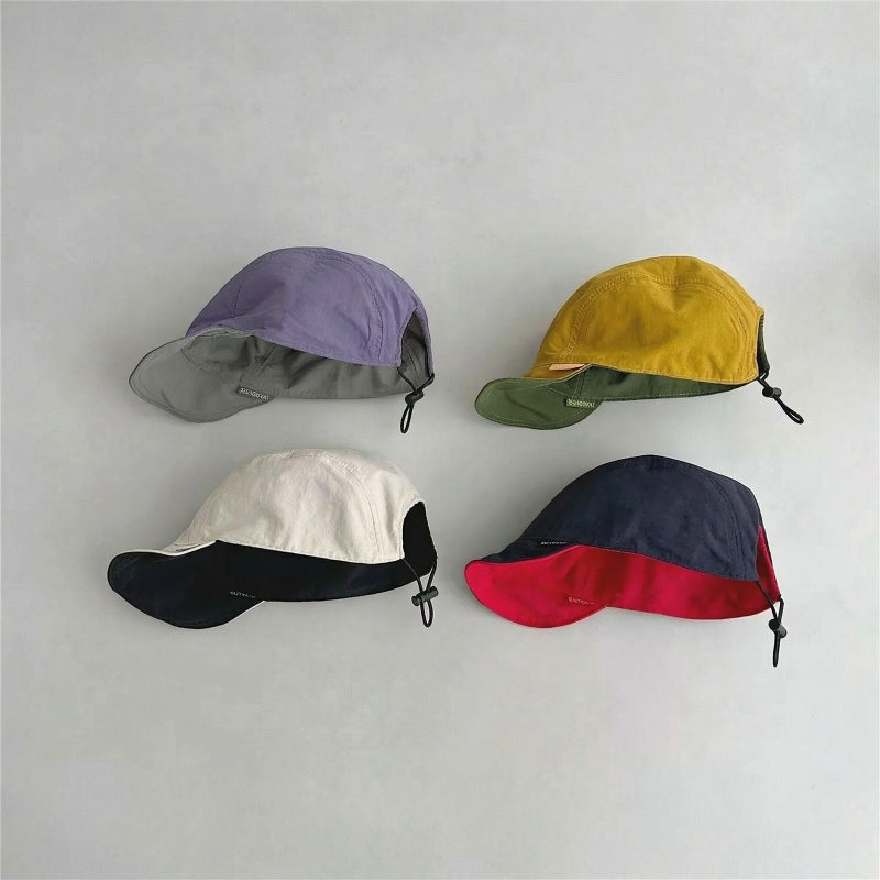 Korean Kids Reversible Baseball Cap Sun Hat - Image 1