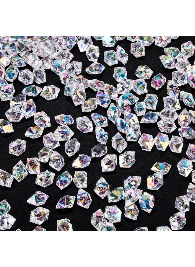 DomeStar DomeStar 550PCS Bright Clear Vase Fillers, Acrylic Fake Crushed Ice Rocks Fish Tank Vase Centerpiece Party Table Scatter Props Display  - Image 1
