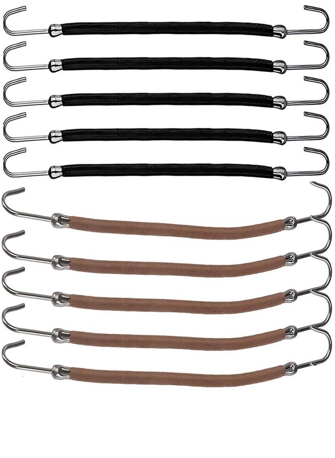 سكويشي 10 قطع من ربطات الشعر المطاطية، ربطات شعر مطاطية للنساء والفتيات، ربطات شعر، حامل ذيل حصان مرن مزود بخطافات، تصفيف آمن ولطيف لجميع أنواع الشعر - Image 1