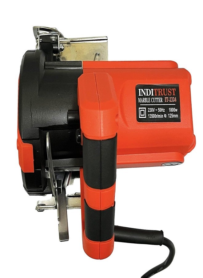 Inditrust Marble Cutter 1800W, Copper Armature, 13500 Rpm, Disc Dia 125Mm, Max Cut Depth: 38Mm, Bevel And Depth Adjustable, Corded-Electric with (6 Months Warranty) - Image 5