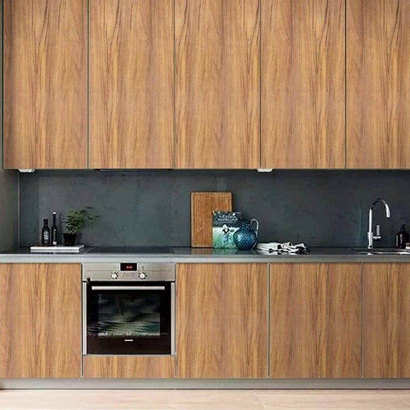 COSNIGHT 23.6" ×236" Wood Grain Wallpaper Peel and Stick Vinyl Film Self Adhesive Decor Wall Paper for Cabinet Drawer Shelf Liner Easy to Clean - Image 3