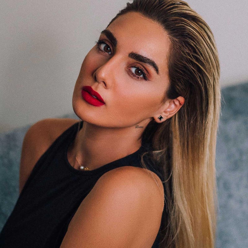 Jstyle أقراط ستود مصنوعة من الفولاذ المقاوم للصدأ الأسود للرجال والنساء 20G مع زركونيا مكعبة سوداء للأذان الحساسة أقراط جراحية من الفولاذ 7 مم - Image 5