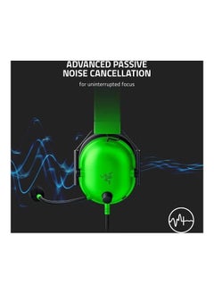 RAZER BlackShark V2 X - Green Multi-platform Wired Esports Headset - Green  - Image 3