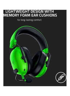 RAZER BlackShark V2 X - Green Multi-platform Wired Esports Headset - Green  - Image 4