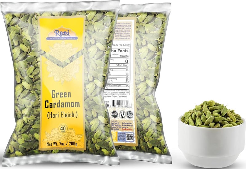 Rani Brand Green Cardamom Pods (Hari Elaichi) - 7oz (200g) - Image 4