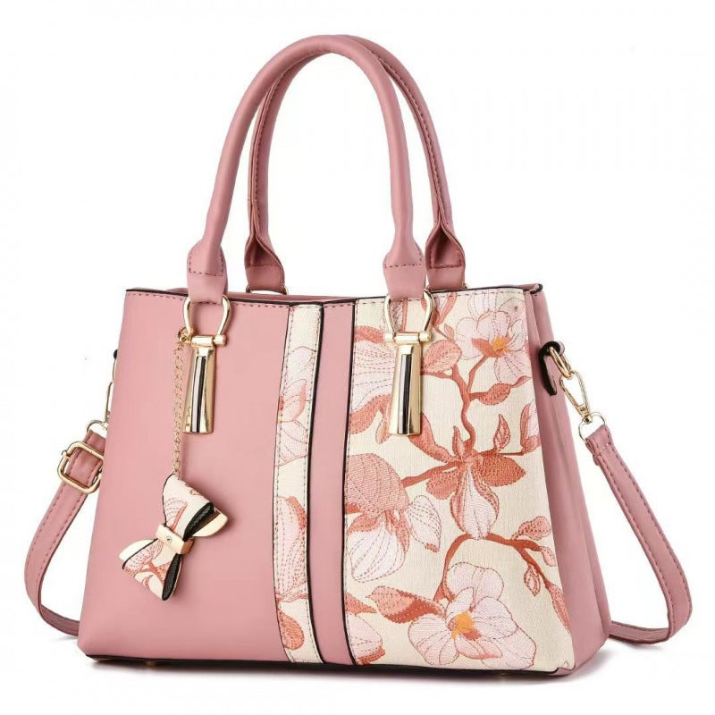 Lightweight Handbag Large Capacity Fashion Large Embroidered Shoulder Bag Single Shoulder Middle-Aged Wear-Resistant High Quality Simple - Image 2