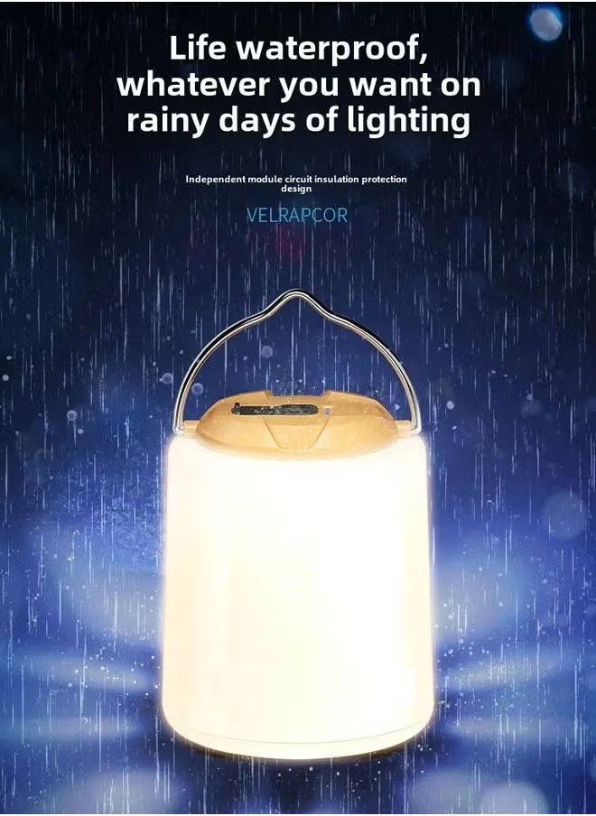Generic Portable LED Camping Light Waterproof Tent Light Hanging USB Rechargeable Emergency Light ，freefolding Outdoor Camping Lights,Dustproof 2400mah Large Capacity for Outdoor,Hiking,Fishing  - Image 4
