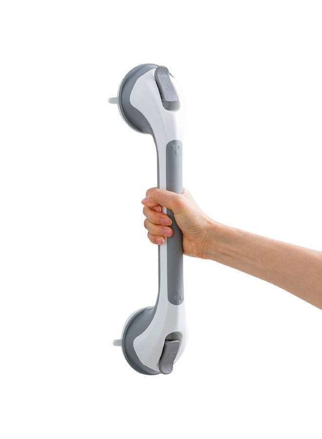 Taili Shower Grab Bar 16 Inch Suction Cup Grab Bars for Bathroom, Removable Shower Safety Handle Heavy Duty Bathtub Grip for Seniors & Elderly, Strong Handrails No Drilling Waterproof, Grey,G9 - Image 1