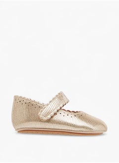 Barefeet Girls Perforated Booties with Hook and Loop Closure  - Image 3