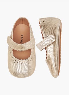 Barefeet Girls Perforated Booties with Hook and Loop Closure  - Image 1