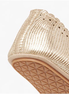 Barefeet Girls Perforated Booties with Hook and Loop Closure  - Image 4