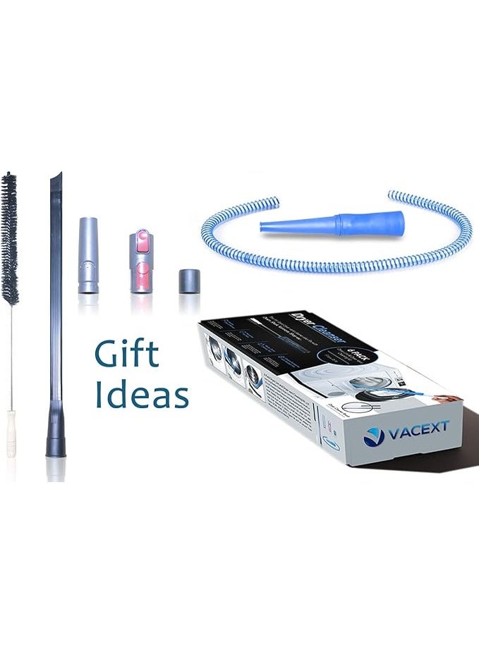 VACEXT Dryer Vent Cleaner Kit & Refrigerator Condenser Coil Brush-Dryer Lint Brush Vent Trap Cleaner-Vacuum Attachment for Small Crevice-Dryer Cleaner Brush - Image 2