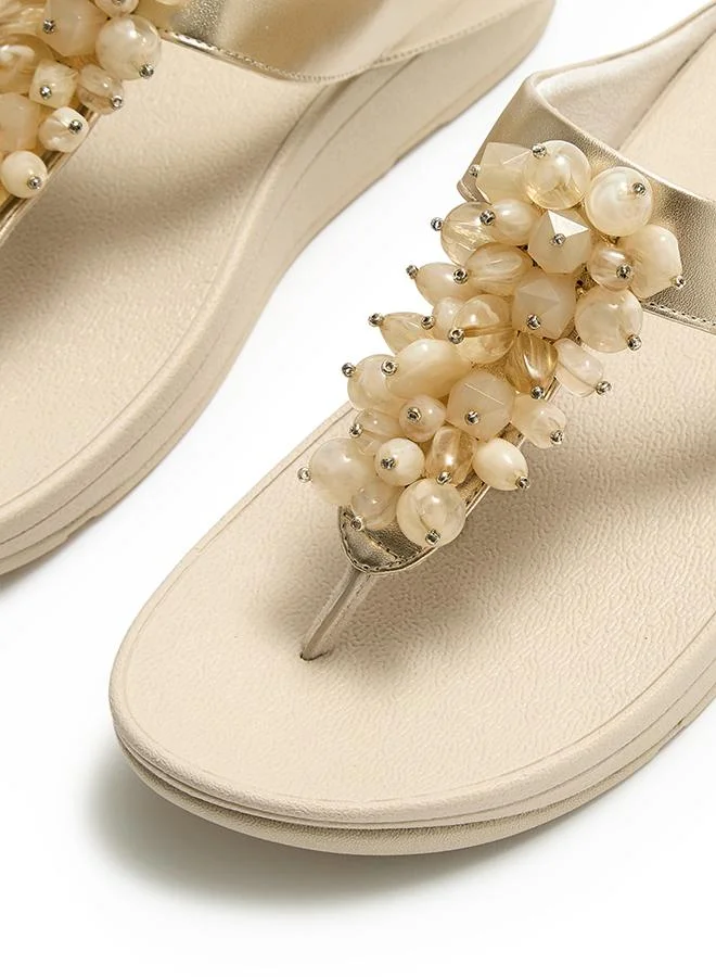 فيت فلوب FINO BEAD-CLUSTER TOE-POST SANDALS