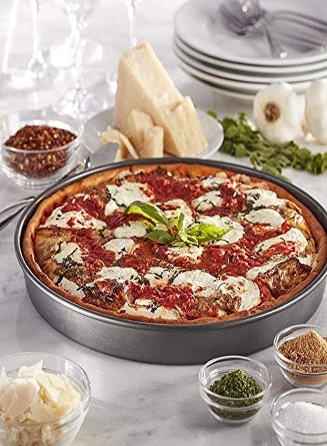 Xacton Carbon Steel Non-Stick Round Pizza Pan | Bake Ware Pizza Pan Used in Microwave Oven, OTG | Baking Tray Plate Pizza Baking Tools - Black (23cm x 23cm x 1.5cm) - Image 4