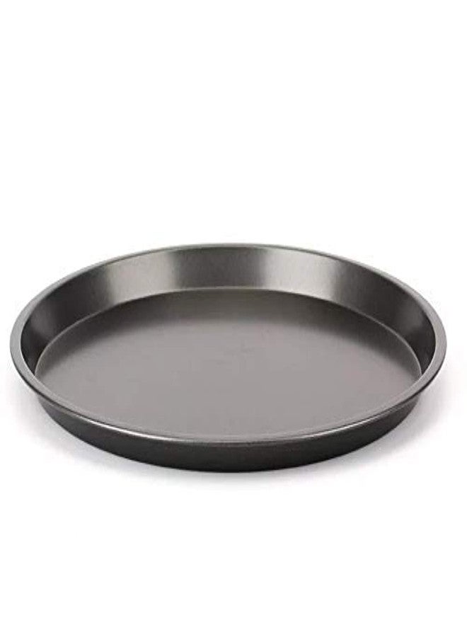 Xacton Carbon Steel Non-Stick Round Pizza Pan | Bake Ware Pizza Pan Used in Microwave Oven, OTG | Baking Tray Plate Pizza Baking Tools - Black (23cm x 23cm x 1.5cm) - Image 1