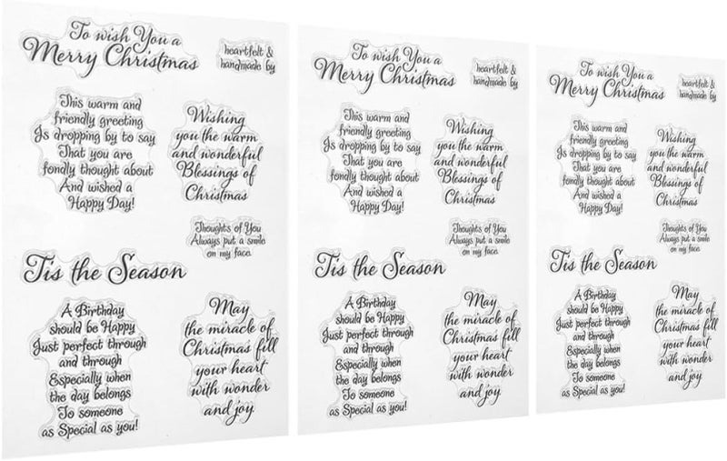 DIY English Word Strip Stickers 3pcs for Journaling Scrapbooking, Adhesive Literary Strips for Cards and Crafts, Small Decorative Sticker Set for Stationery and Scrapbook Supplies - Image 1