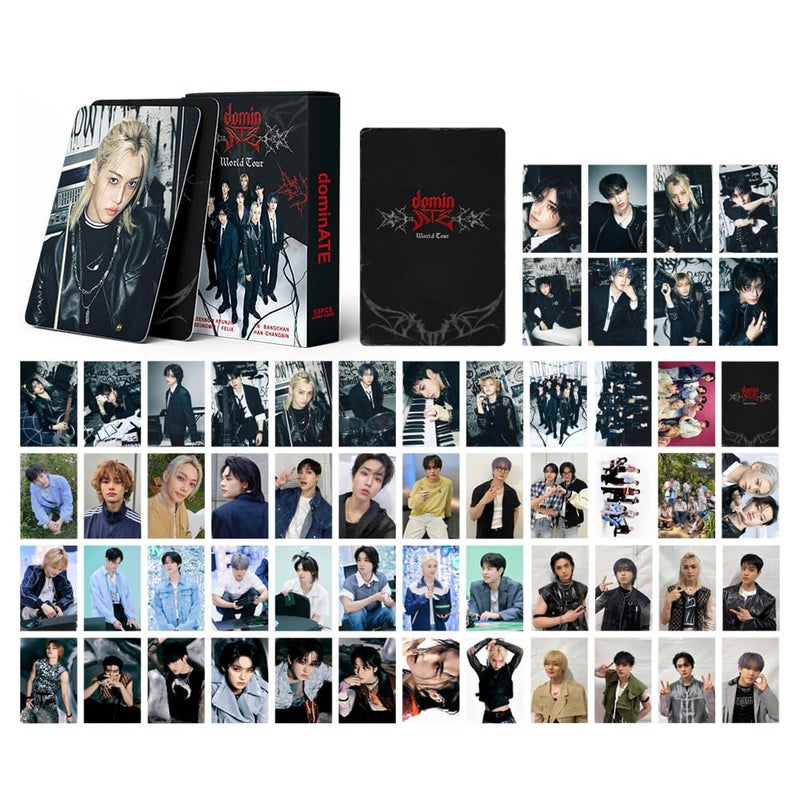eTel Like 5 Pack/275 Pcs Stray Kids New Lomo Card Photocards Greeting Card with Postcards Box - Image 2