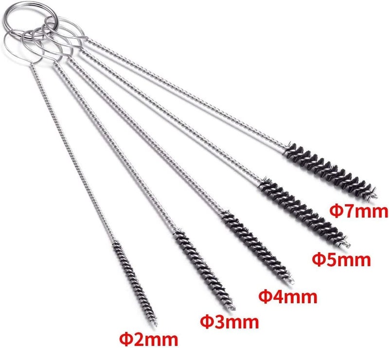 Petutu Set of 4 Carburetor Carbon Dirt Jet Remove Cleaner 26 Cleaning Wires Set + 20 Cleaning Needles + 10 Nylon Brushes Tool Kit for Motorcycle ATV Moped Welder Carb Chainsaw Spray Guns Torch Tips - Image 2