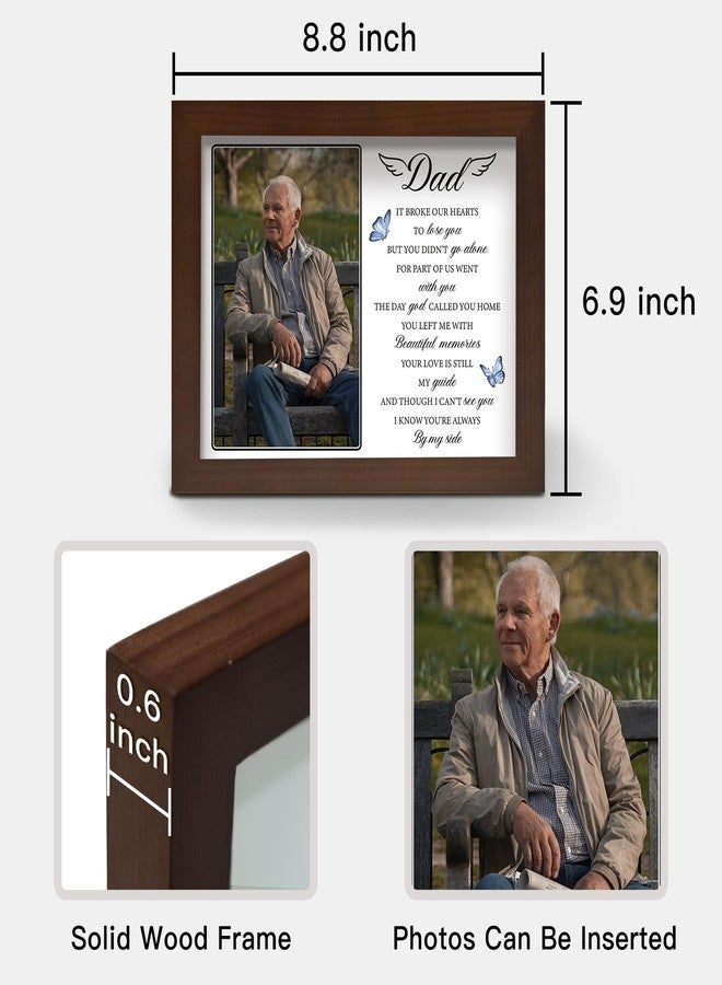 Buioata Memorial Gifts for Loss of Dad, Dad in Heaven LED Memorial Shadow Boxes, Bereavement Gifts for Loss of Father, in Memory of Dad, Loss of Father Sympathy Gift, Remembrance Gifts Fits 4x6 inch Photo - Image 5