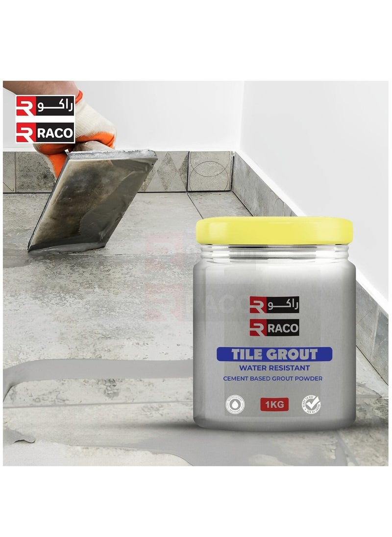 RACO - RACO Cement Tile Grout for Filling Tile Joints 1KG Beige - Image 1