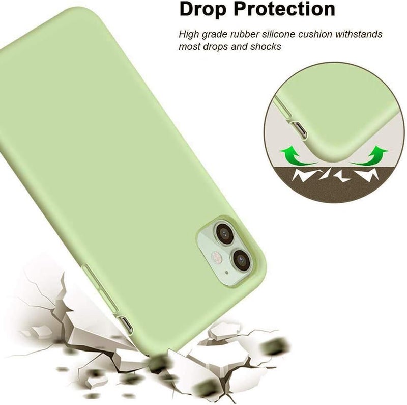 3إي غطاء حماية بلاستيكي ناعم غير لامع من مادة TPU لهاتف Apple Iphone 11، أخضر فاتح - Image 4