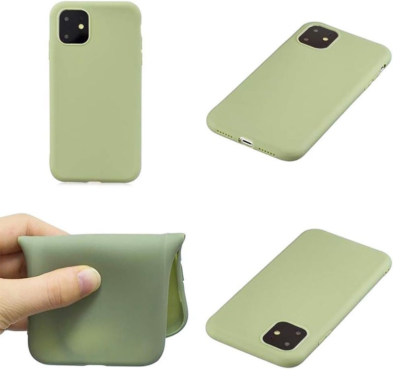 3إي غطاء حماية بلاستيكي ناعم غير لامع من مادة TPU لهاتف Apple Iphone 11، أخضر فاتح - Image 5